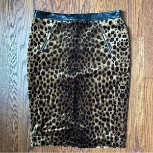 NWT Chico’s Leopard Print Pencil Skirt